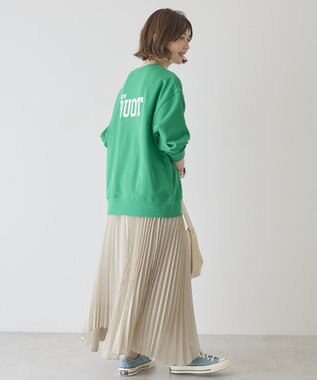 AMERICAN HOLIC 【選べる丈】シアープリーツスカート Light Beige