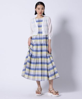 TOCCA 【美人百花掲載】SHEER BUBBLE KNIT ニットカーディガン アイボリー系