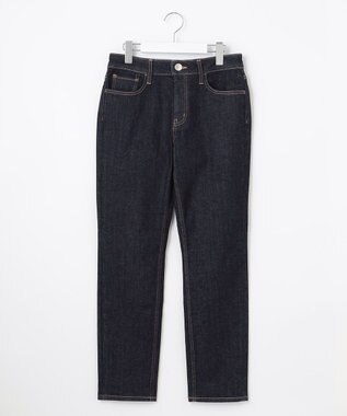 自由区 【XSサイズ～/洗える】365DENIM ストレートスリム パンツ ネイビー系