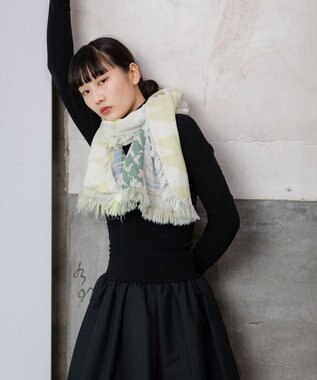 POLS コットン meadow モヒカンストール イエロー