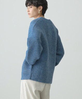 AMERICAN HOLIC ＶネックＷフェイスニットカーディガン Blue