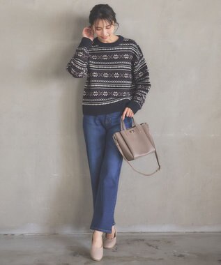 ANY 【ストレッチ】コンフォート美脚 デニムパンツ フェードインディゴ