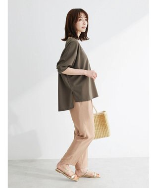 Green Parks ジョーゼットドルマンカットプルオーバー Khaki