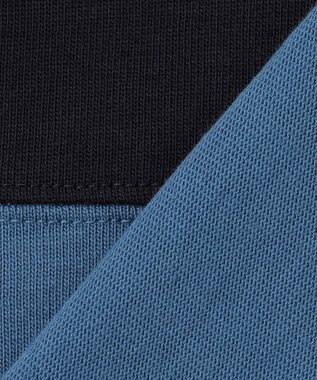 J.PRESS KIDS 【110-130cm】襟ストライプ ブロッキングポロシャツ ブルー系2