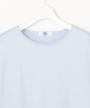 J.PRESS LADIES S 【一枚で着映え・シーンレスに活躍】コットンスムース レースデザイン カットソー サックスブルー系