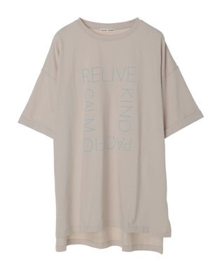 CRAFT STANDARD BOUTIQUE シルケット天竺　スクエアＰＴ　ＢＩＧ　Ｔｅｅ　Ｓ／Ｓ Gray Beige