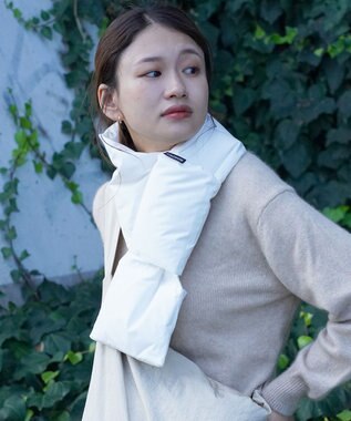 F/ACSION 【ユニセックス/防水・保温・撥水・透湿/洗える】KOMOKAKE　ダウンマフラー OFFWHITE