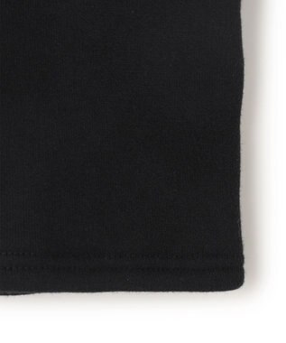 BEIGE， 【BEIGE,ecru/WEB限定・洗える】LOOP BACK / コットンスウェットクロップドトップス Black