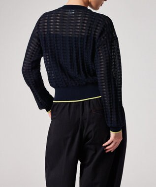 Paul Smith シアー クルーネック カーディガン ネイビー