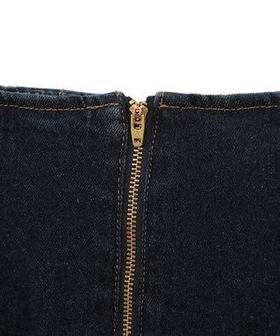earth music&ecology フロントＺＩＰバックレースアップデニム Indigo