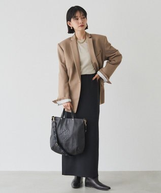 russet ソフトレザー 2WAYトートバッグ(CE-1611) Black