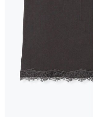 Te chichi 【接触冷感】レーストリムテレコキャミソール チャコールグレー