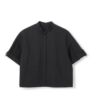 uncrave 【洗濯機洗い可】カラータイプライター ショートシャツ（uncrave WHITE） ブラック