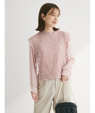 Green Parks ・Ｐｅｔｉｔ　Ｆｌｅｕｒ　イロイロレースブラウス