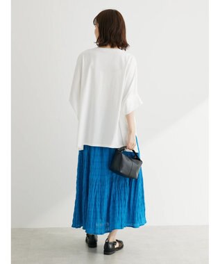 Green Parks ドルマンカット５分袖プルオーバー Off White