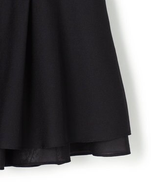 23区 【先行予約】ナチュラルコットンベア シアーペプラム タンクトップ ブラック系