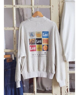 earth music&ecology Ｌｅｅ×ｅ．ｍ．ａ．ｅ．バックプリントプルオーバー Oatmeal