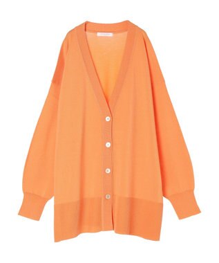 Green Parks 洗える　アソートミドル丈カーディガン Orange