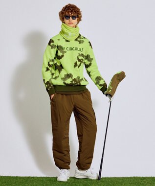 PW CIRCULUS 【撥水加工 / ストレッチ】【MEN】ワイド中綿カーゴパンツ ゴルフ カーキ系