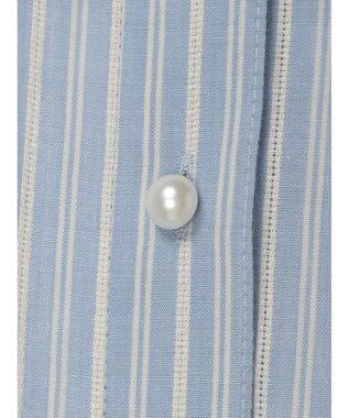 earth music&ecology パールボタンオーバーシャツ Sax