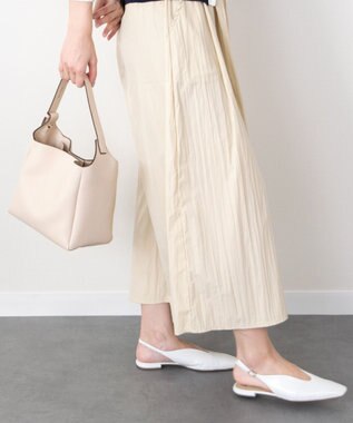 INTER-CHAUSSURES 【LORISTELLA】スマートソフト・バケットバッグ ライトベージュ