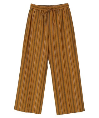 Green Parks 綿麻混イージーワイドパンツ Multi