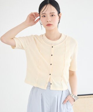 earth music&ecology SET2点メロータンク＋カーディガン