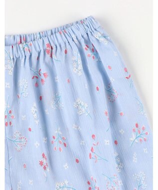 Wing パジャマ 綿100%(本体) 楊柳素材 高島ちぢみ（R） 長袖 長ズボン レディース EP8042 ウイング／ワコール サックス