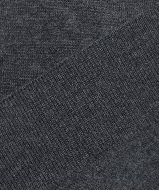 23区 【R(アール)】ウールカシミヤ クルーネックニット チャコールグレー系