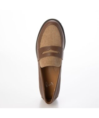 ing <ing>デザインコインローファー オークコンビ