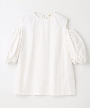 NAVE 【Nave　撥水機能・UVカット・透湿・接触冷感】ナイロンワッシャー ブラウス ホワイト系