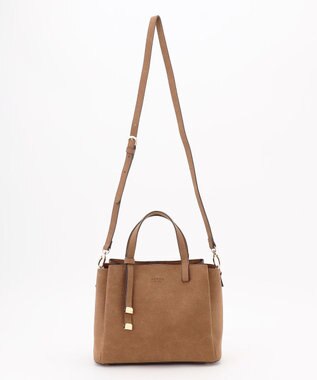 LA BAGAGERIE 【MONICA】ボウタイリボンハンドバッグ チョコ