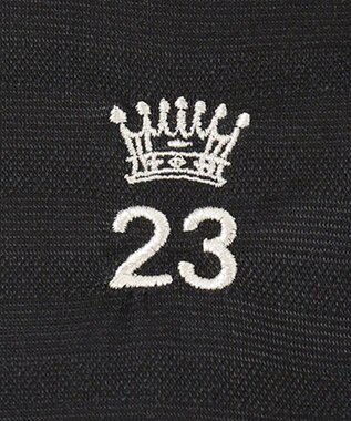 23区GOLF 【WOMEN】【吸汗速乾/日本製】ミラノリブボーダーシャツ ブラック系