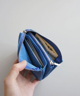 TIDEWAY MONTH WALLET WITH CORD ストラップ付きウォレット ブルー