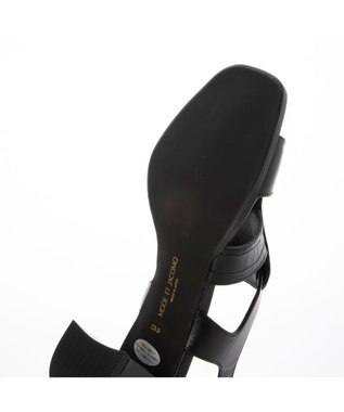 MODE ET JACOMO <MODE ET JACOMO>バックベルトグルカサンダル ブラックコンビ