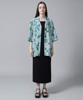 WEGO 【ユニセックス着用ITEM/MLサイズ展開】トロミアロハシャツ（S） サックス