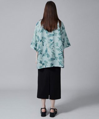 WEGO 【ユニセックス着用ITEM/MLサイズ展開】トロミアロハシャツ（S） サックス