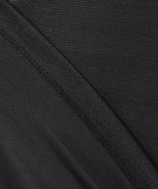 23区GOLF 【WOMEN】【吸汗速乾/日本製】ミラノリブボーダーシャツ ブラック系