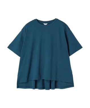 AMERICAN HOLIC 抗菌防臭＋接触冷感クルーネックカットプルオーバー Blue Green