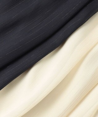 23区 L 【APPLAUDIR】クレープシフォン ドレス ネイビー