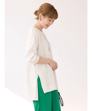 AMERICAN HOLIC サイドスリットカットチュニック Off White