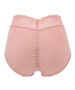 BRADELIS New York 【BRADELIS New York / 育尻・伸びる・綿混・浅め】モモパンツ・ウエストレース#316 ローズピンク