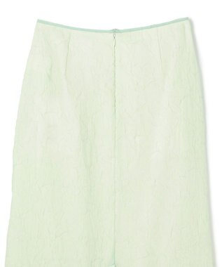 NAVE 【Nave・洗える/シアー素材】クラッシュオーガンジー スカート ライトグリーン系