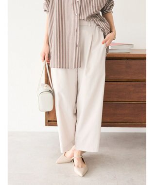 CRAFT STANDARD BOUTIQUE ポリトロイージーパンツ Gray Beige