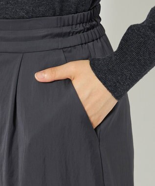 uncrave 【洗える】サテン ドロストパンツ（uncrave STANDARD） スレート