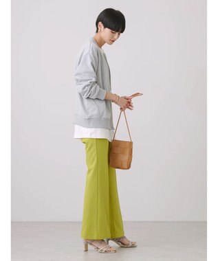 AMERICAN HOLIC 裏毛Ｖネックカーディガン Light Gray Mixture