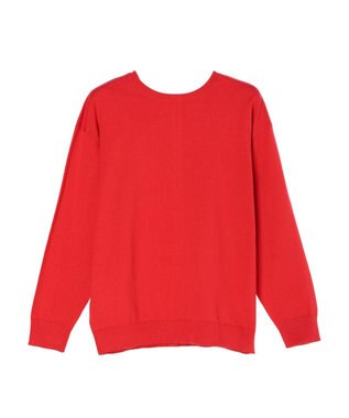 CRAFT STANDARD BOUTIQUE ２ＷＡＹクルーネックニットカーディガン Red