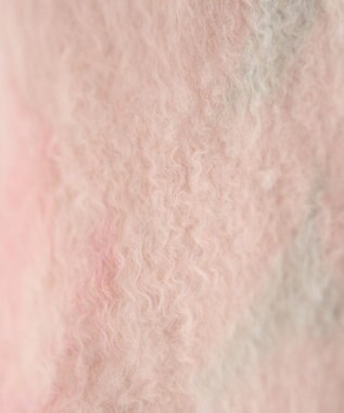 YECCA VECCA フラワー柄シャギーニット Pink