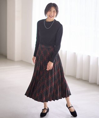 ANY テレコハイネックロングスリーブＴシャツ ブラック