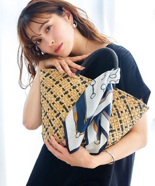 Tiaclasse アソートスカーフ Bネイビー